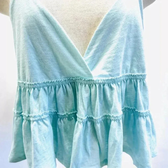 NWT SO GOODS FOR LIFE Juniors Sleeveless Straps Pullover V-Neck Blue Top Sz XXL - Picture 3 of 10